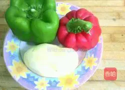 Illustration of how to make colorful pepper mashed potato cake 1