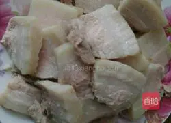 Illustration of how to make twice-cooked pork with melon rind 5