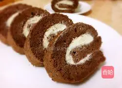 Cocoa Cream Cake Roll Recipe Illustration 20