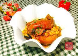 Illustration of how to cook pig's trotters with soybeans 18