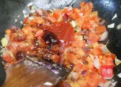 Illustration of how to make the Supreme Pizza without molds 6