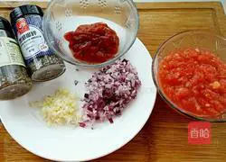 Illustration of how to make Italian tomato sauce 1