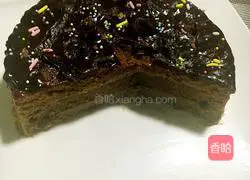 Dark Chocolate Mousse Cake Recipe Illustration 15