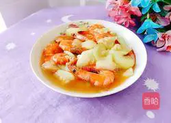 Illustration of how to make fried shrimps with zucchini 12