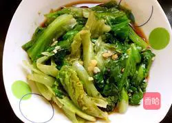 #李金记#Oyster sauce lettuce recipe illustration 8