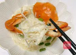 Illustration of how to make crab rice noodles 11
