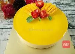 Yoghurt Mango Mousse Illustration of how to make Si cake 19