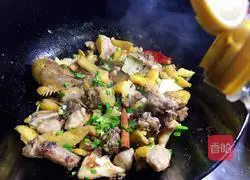 Chicken Stewed Mushroom Vermicelli Illustration of how to do it 8