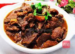 Illustration of braised beef recipe 12