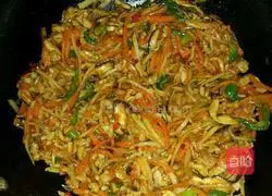 Fish-flavored shredded pork stupid version Illustration of how to do it 3