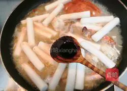 Samurai crab stew Illustration of making rice cake 13