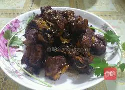 Water-free and oil-free sweet and sour pork ribs recipe 5