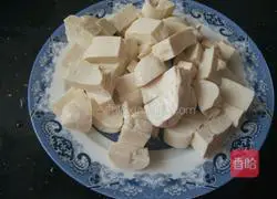 Illustration of home-style diced tofu 1