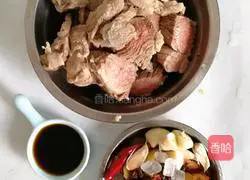 Illustration of how to make radish stewed beef brisket 1