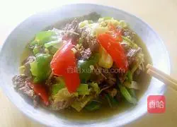 Illustration of how to make scallion-flavored beef 8