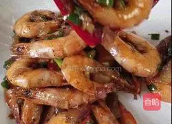 Illustration of how to make salt and pepper spicy shrimp 9