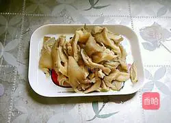 Illustration of Sichuan style roasted oyster mushrooms 3