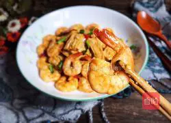 Fried yuba and shrimps Illustration of practice 16