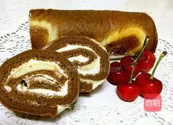 Chocolate Cake Roll Recipe Illustration 20