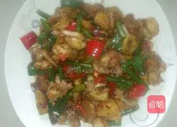 Illustration of how to make spicy fried bullfrog 8