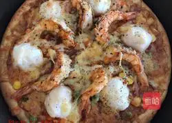 Illustration of how to make prawn fish ball pizza 7
