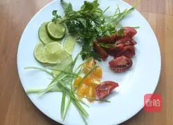 Illustration of how to make fried salmon 1