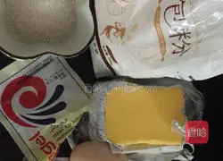 Illustration of how to make bean paste bread 1