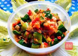 Illustration of how to make Korean kimchi and pickled cucumbers 7