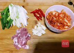 Illustration of Korean Spicy Cabbage and Tofu Soup 3