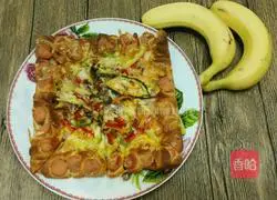 Illustration of making as big a pizza as you want 14