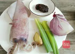 Illustration of how to make satay fresh squid 1