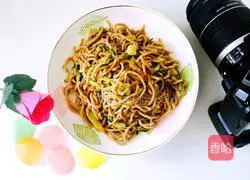 Illustration of how to make cold noodles 14