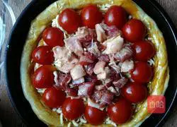 Illustration of how to make cherry tomato and beef pizza 6