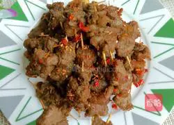 Illustration of how to make mutton skewers 10