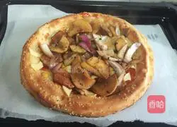 Kuaishou Lazy Man Original Beef American Pizza Recipe Illustration 5