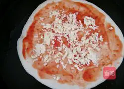 Illustration of making homemade pizza with electric baking pan 13
