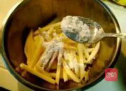 Illustration of how to make French fries 2