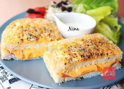 Illustration of how to make French cheese toast 5