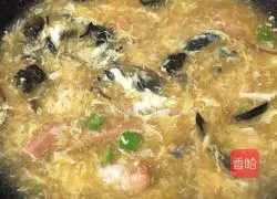 Illustration of how to make braised noodles with shrimps, ham, mushrooms and ham 12