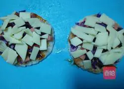 Illustration of how to make rice pizza (microwave version) 7