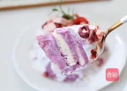 Toast version of low-calorie taro cake recipe illustration 11