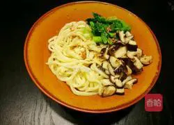 Illustration of how to make noodles with seasonal vegetable oil 6