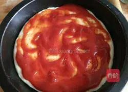 Illustration of how to make bacon and seaweed pizza 4