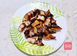 Illustration of how to make fried rice cakes with cabbage and kimchi 1