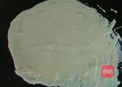 Illustration of how to make green onion egg burrito 3