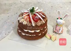 Strawberry Cocoa Naked Cake Recipe Illustration 18