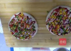Illustration of how to make bacon pizza 2