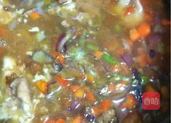 Illustration of how to make hand-caught mutton rice 12