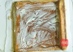 Illustration of how to make matcha flavored cake roll 14