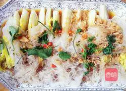 Illustration of how to make garlic vermicelli and baby cabbage 6